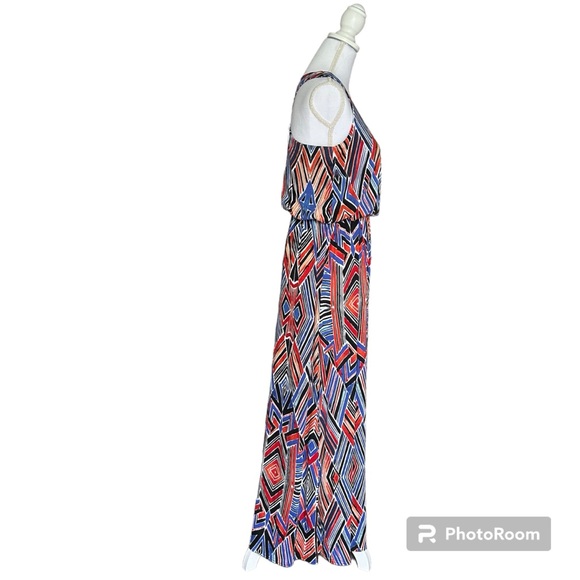 NWT Derek Heart Boho Pattern Tank Maxi Dress, Size Medium - Picture 3 of 8